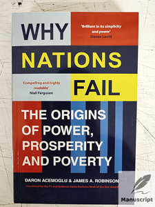 Why Nations Fail by Daron Acemoglu and James A. Robinson -Paperback