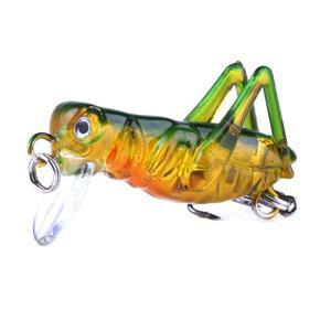 XHHDQES 5Pcs/Box Artificial Fishing Lures Luminous Locust Grasshopper Insect Fishing Lures Baits
