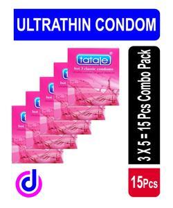 Tatale Ultrathin Condom-Combo Pack ( 3 x 5 = 15pcs )