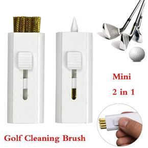 golf club brush retractable-5 * Golf Cleaning Brushes-White