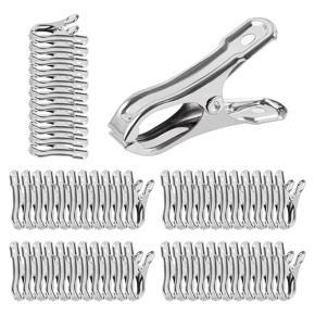 ARELENE 60 PCS Garden Clips,Greenhouse Clamps Stainless Steel,Greenhuose Clips for Netting,Have a Strong Grip