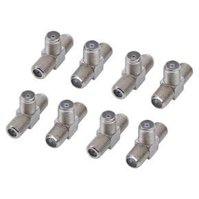 ARELENE 8 PCS 2-Way F-Type Combiner TV Coaxial Connectors RF Adapters Joiners