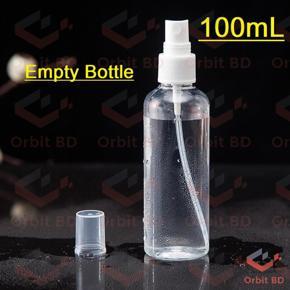 Empty Spray Bottle 100mL Refillable Random Transparent Convenient Travel Clear Plastic Empty Cosmetic Sample Spray Bottle Atomizer