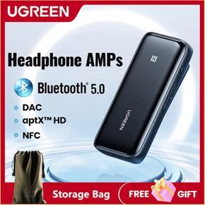 UGREEN Bluetooth 5.0 Receiver USB DAC 3.5mm Wireless Audio Adapter HiFi Stereo Sound for Headphone Amplifier Speaker NFC aptX LL aptX HD QCC3034