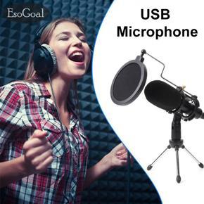 EsoGoal M-icrophone R-ecording S-tudio E-quipment Mic Kit P-odcast C-ondenser M-ic 3.5mm P-lug PC M-icrophone, B-roadcast M-icrophone for You-Tube