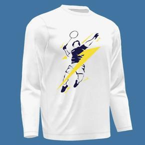 Badminton 2 Full Sleeve T-Shirt  for Men