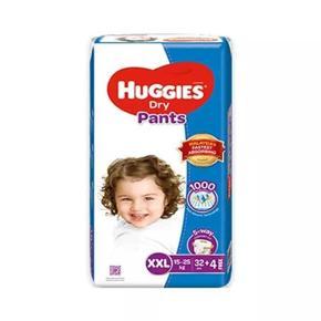 Huggies Dry XXL Pant Diaper 15-25Kg - 36 Pcs, Made in Malaysia