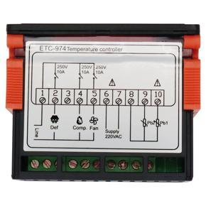 ARELENE ETC-974 Digital Temperature Controller Microcomputer Thermostats Thermostat Refrigeration Alarm 220V NTC Sensor