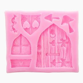 3D Fairy House Door Silicone Fondant Chocolate Cake Sugarcraft Mould Mold Tool