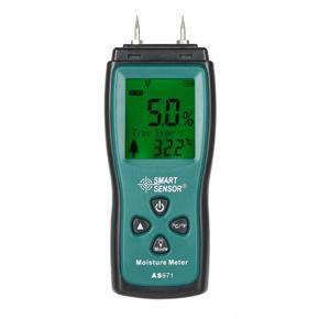 GMTOP SMART SENSOR Handheld Mini Wood Moisture Meter Digital LCD Lumber Damp Meter Detector Tester 2 Pin Probe Range 2%～70%