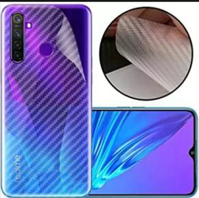 Carbon fiber sticker back screen protector back poly For Realme 5i/Realme 6i/Realme 5S/Realme 5