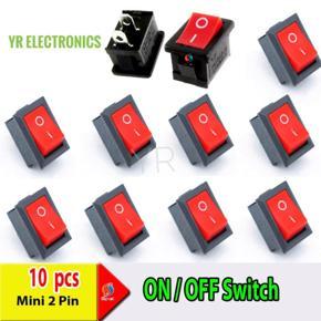 10 Pc Electronics Mini 2 Pin SPST on/OFF Switch for Electronic Circuit PCB for Project or Experiment