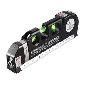 MAYTTO 8ft Laser Laser Level laser measure Line Measurement Tape Ruler Adjusted Standard and Metric Rulers