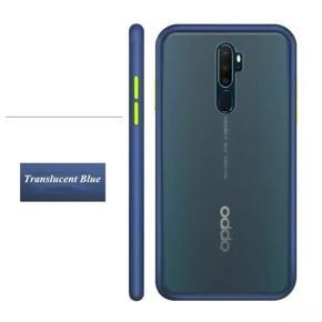 Oppo A9 (20) / Oppo A5 (20) - Luxury Shockproof Matte Frosted & Smoky Transparent Back Cover Case