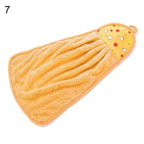 Kids Adult Soft Hanging Hand Wipe Home Bathing Kitchen Water Absorbent Towel