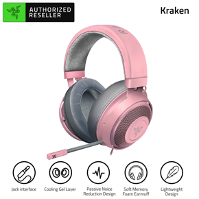 Razer Kraken Gaming Headset with Noise Cancelling Microphone Replacement for PC, Mac, Xbox, PS4, Nintendo Switch (Silver)