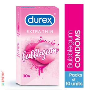 Durex Extra Thin Bubblegum Condom - 10Pcs Pack