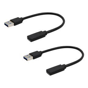 ARELENE 2X USB3.1 Type C Female to USB 3.0 A Male Data Adapter for Tablet / Mobile Phone