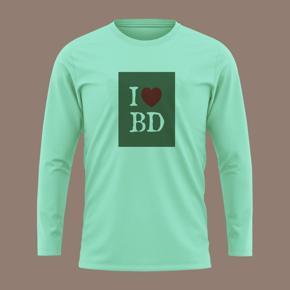 I Love BD Pest  long Sleeve T-Shirt For Men