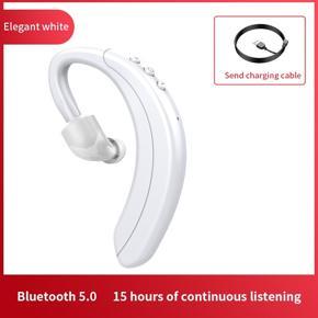 DASI 360 Degree Rotation Bluetooth Earphone Mini Earhook Wireless Bluetooth Headsets Single Ear HiFi Stereo Business Earphone Wireless Handsfree Headset with Mic