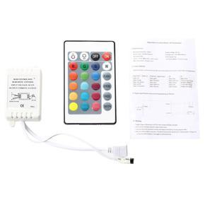 XHHDQES 2X IR Box Remote Controller 24 Keys for RGB LED Light Strip