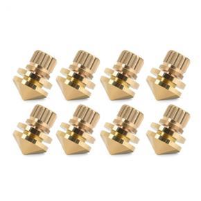 8 Pcs/Set Copper Speaker Suspension Spikes Isolation Stands Foot Base Pad for Active Speaker Speaker Isolation Pads