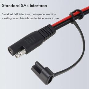 Double-Headed SAE Cable with Dust Cover, Extended Power Cable