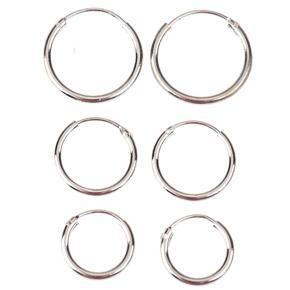 3 Pair/Set Fashion Women Girl Simple Round Circle Small Ear Stud Earring