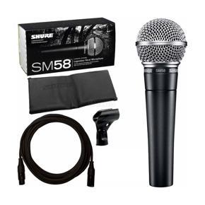 Shure SM-58 Dynamic Microphone Vocal Wired Microphones Instrument Unidirectional Handheld Karaoke Microphone