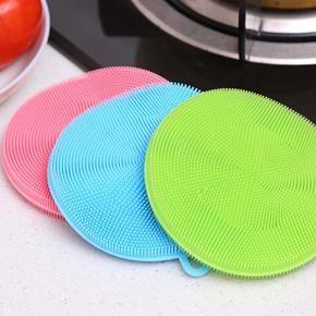 Pack of 3 - Silicone Sponge Dish Washing Kitchen Scrubber - Dish Sponge Kitchen Sponges Dishes Silicone Scrubber Kitchen Sponge Dish Sponges Gadgets Brush Accessories Cleaning Washing Scrub