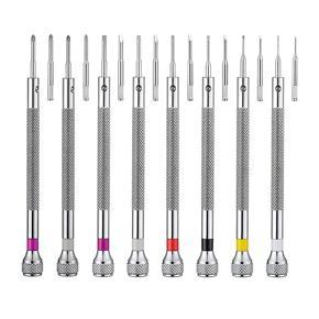 ARELENE 8PCS Watch Screwdriver Set,Micro-Precision Jewelry Screwdriver 0.6-1.6mm,with 8 Extra Replacement Blade for Watch Repair