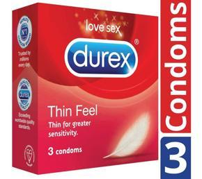 Durex Condom Thin Feel (3's) Pack