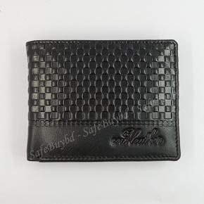 Money Bag Man Wallet Pure Leather - Black