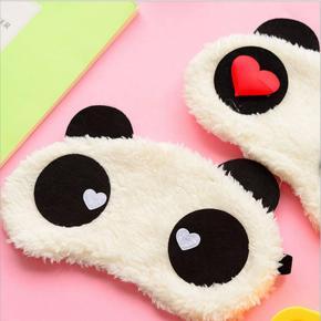 New Cute Face White Panda Eye Mask Eyeshade Shading Sleep Eye Mask