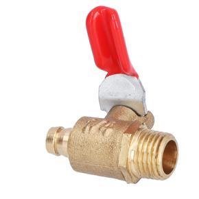 4Pcs Water Ball Valve Brass Drain Air Shut Off 1/4in M13 x 1 Interface