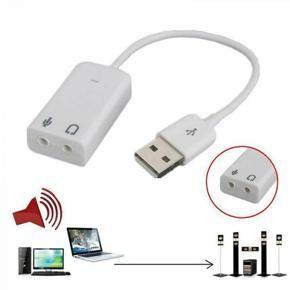Usb sound card - External USB 2.0 Stereo Jack Audio Sound Card - Audio sound Card - Laptop usb sound card
