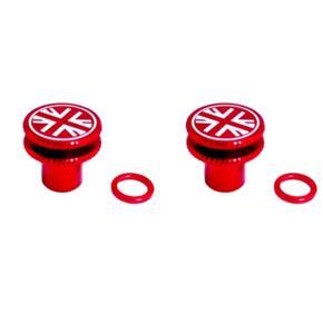 ARELENE 2X for Brompton Folding Bike Seatpost Clamp Nut Seat Post Fixing Screw Decorative Accessories,Red