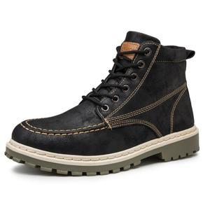PU Leather British Style Martin Boot for Men