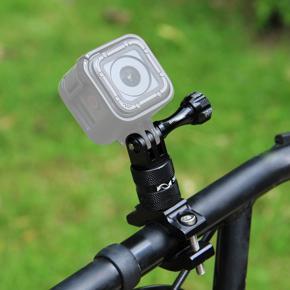 PULUZ 360 Degree Rotation Bike Aluminum Handlebar Adapter Mount with Screw for GoPro HERO10 Black / HERO9 Black / HERO8 Black /7 /6 /5 /5 Session /4 Session /4 /3+ /3 /2 /1, DJI Osmo Action, Xiaoyi an