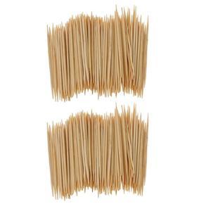 BRADOO 400 Pcs Home Restaurant Head Double Bamboo Toothpick, 6,4 cm Long