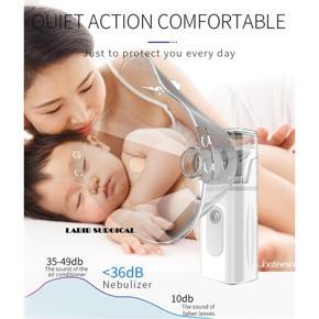 Portable Mini Handheld Mesh Nebulizer Machine/ Ultrasonic Steam Inhaler Nebulizer Machine For Child & Adults Nebulization-Smart USB Connector