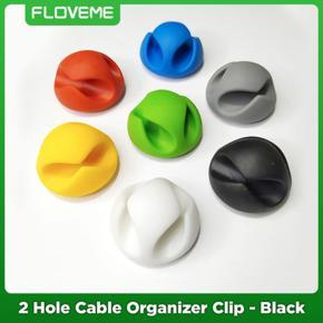 Floveme Cable Clip Self Adhesive Cable Organizer Tools Holder Wire Holder Cable Clamp Multiple Cable Management Tool For Home & Office