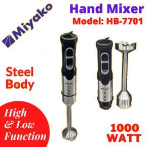 Miyako Electric Hand Blender/ Hand Mixer/ Egg Beater 1000 watt HB-7701 High & Low Function