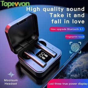 TWS Wireless Headset Bluetooth Earphone V5.1 Movement Waterproof Headphone Noise Cancellation HD Earbuds With Mic For All Phone