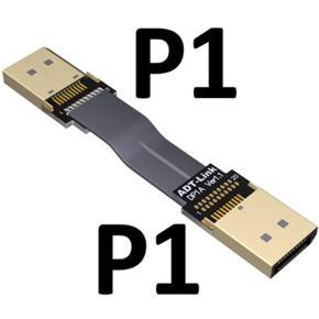 Displayport To Displayport Inter DP To DP1.2 Male To Female Extension Flat Cable Corner Joint Flattening Flexible Riser Card