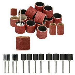 338 PCS Sanding Drum Kit Nail Drill Bits Polished Accessories Rotary Tool