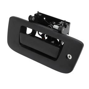 Tailgate Handle Kit, Tail Gate Bezel Lock 22755305 Black ABS Metal for Car