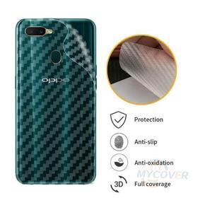 Carbon Fiber Sticker Back Poly Screen Protector For OPPO A5S