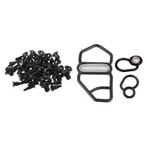 BRADOO- 30Pcs 10mm Bumper Clips for Honda with Solenoid Valve Filter Gasket Upper