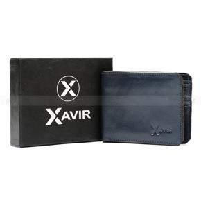 XAVIR Authentic Lather Wallet XW-03 Blue
